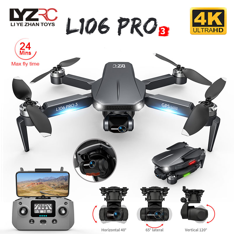 Drone Gimbal 3 Axis - Drone L106 Pro 3 5G WIFI