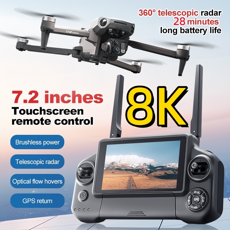Drone RC Quadricoptère 8K avec - Drone Gimbal Brushless avis et prix