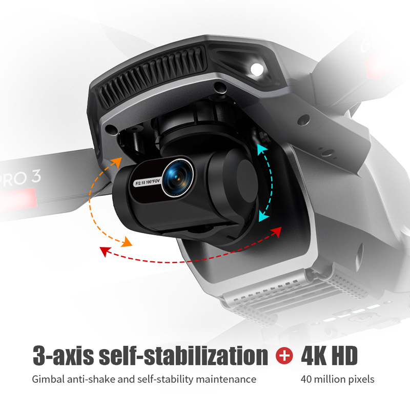 Drone L106 Pro 3 5G WIFI FPV P - Drone Gimbal 3 Axis avis et prix